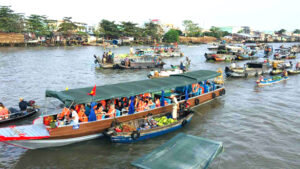 Cai Be floating market - Tan Phong Island - Tien Giang