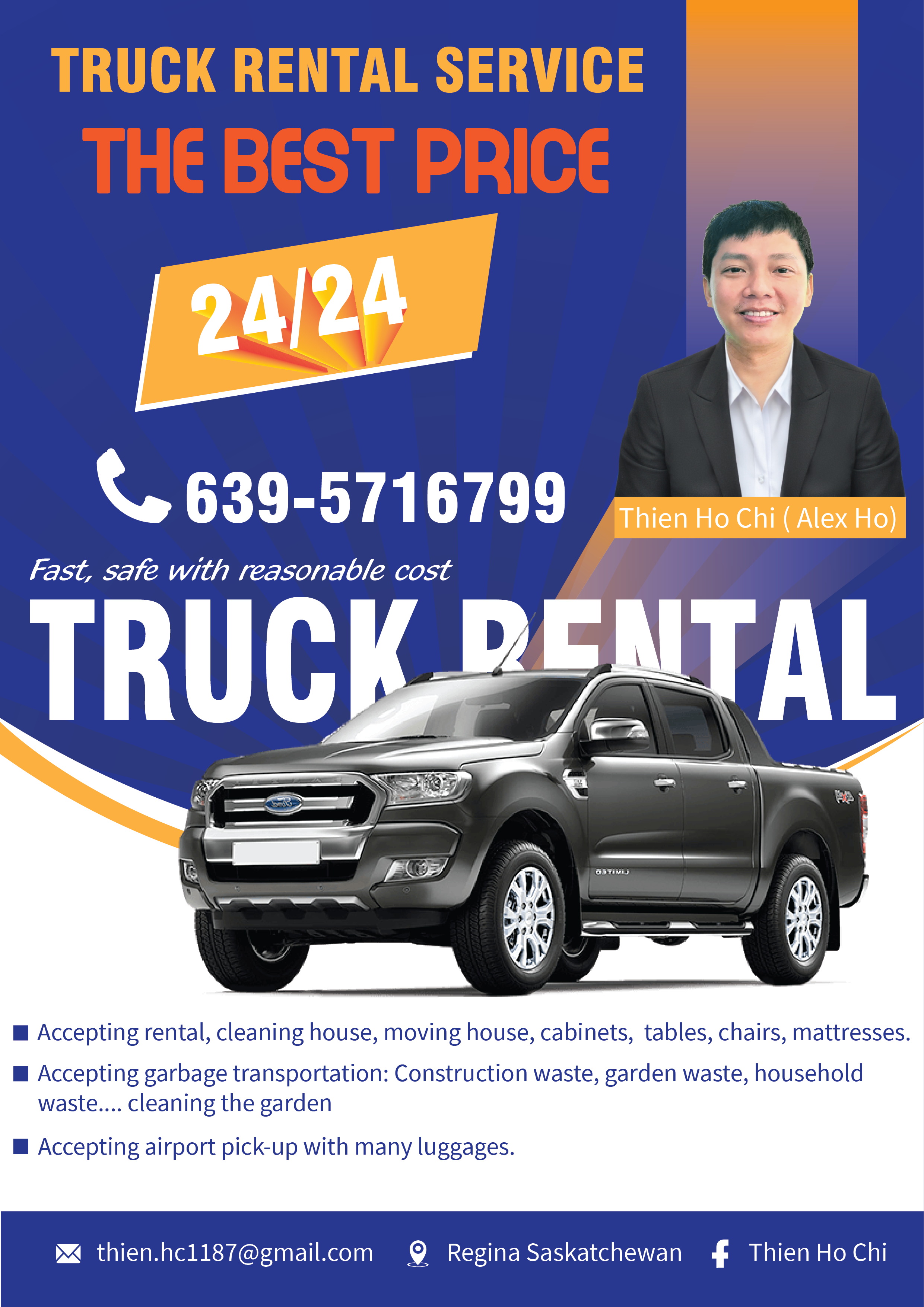 Truck Rental Service With The Best Price 24-24 Regina Saskatchewan