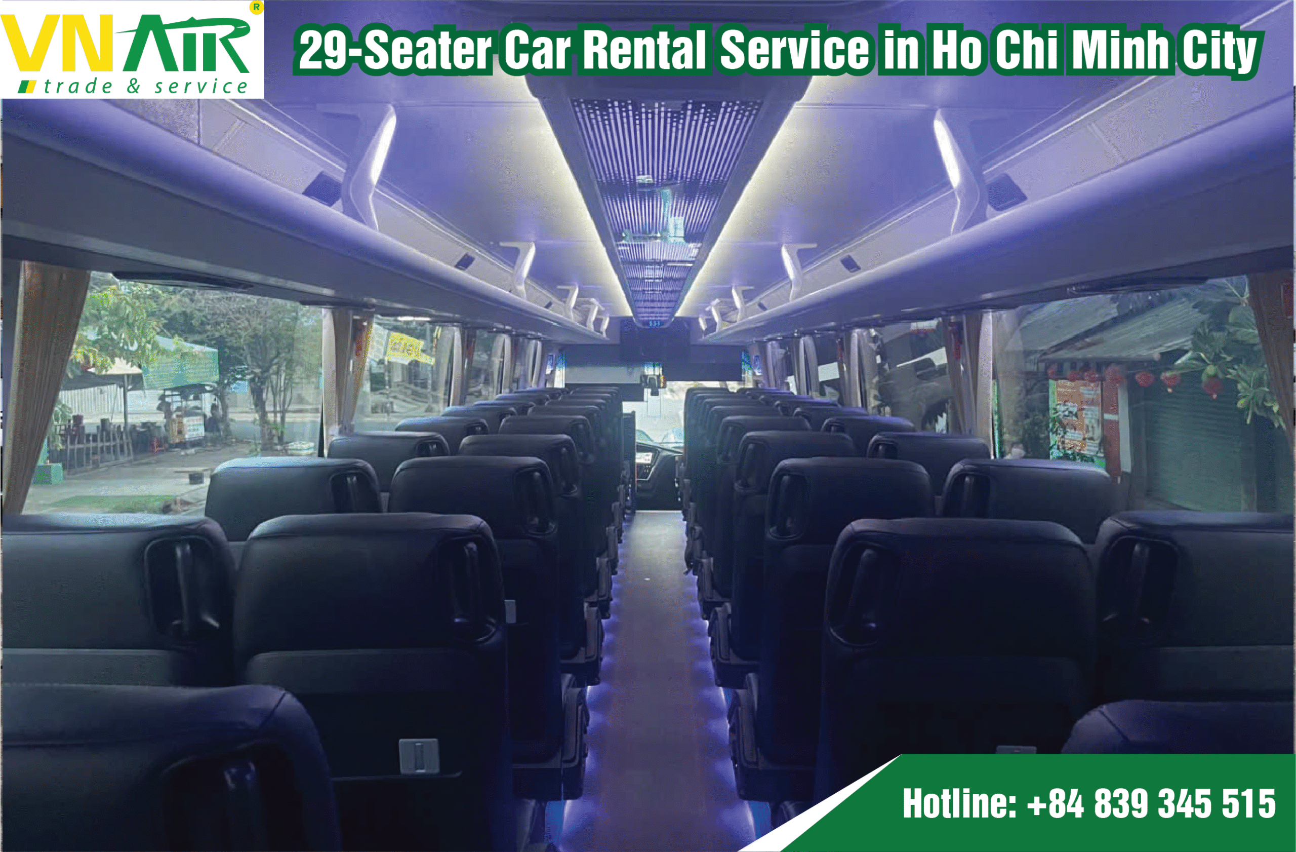 29-Seater Car Rental Service in Ho Chi Minh City
